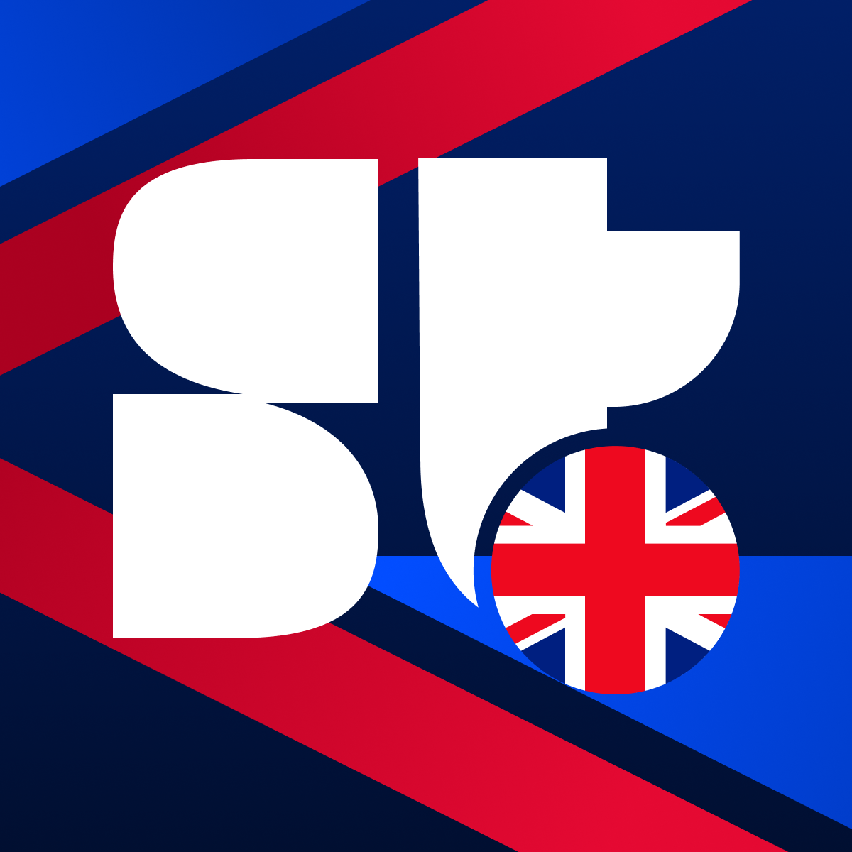 Superteam UK’s original red, white and blue logo